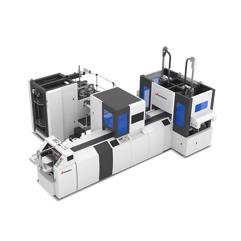 தானியங்கி டபுள் ஸ்டேஷன் ரிஜிட் பாக்ஸ் தயாரிக்கும் இயந்திரம்